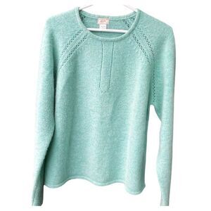 Alps size XL ( fits like L) boxy lambswool angora nylon blend sweater